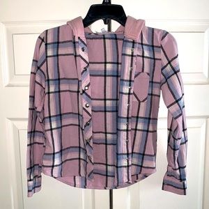 Girls size M plaid Jacket
